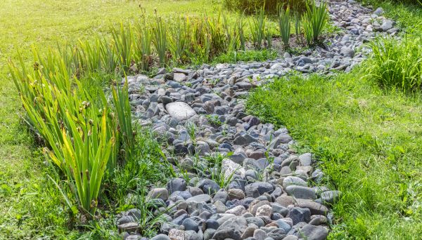 River Rock Garden Installation in Lehigh Acres